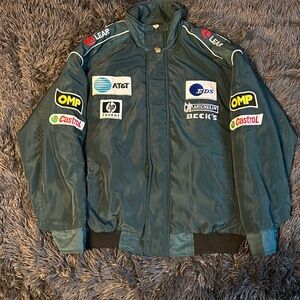 Vintage jaguar, racing jacket